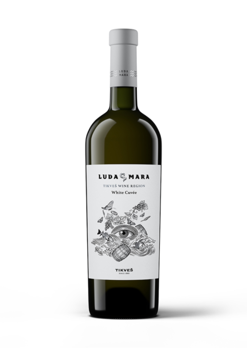 Belo vino Tikveš Luda Mara White Cuvee boca