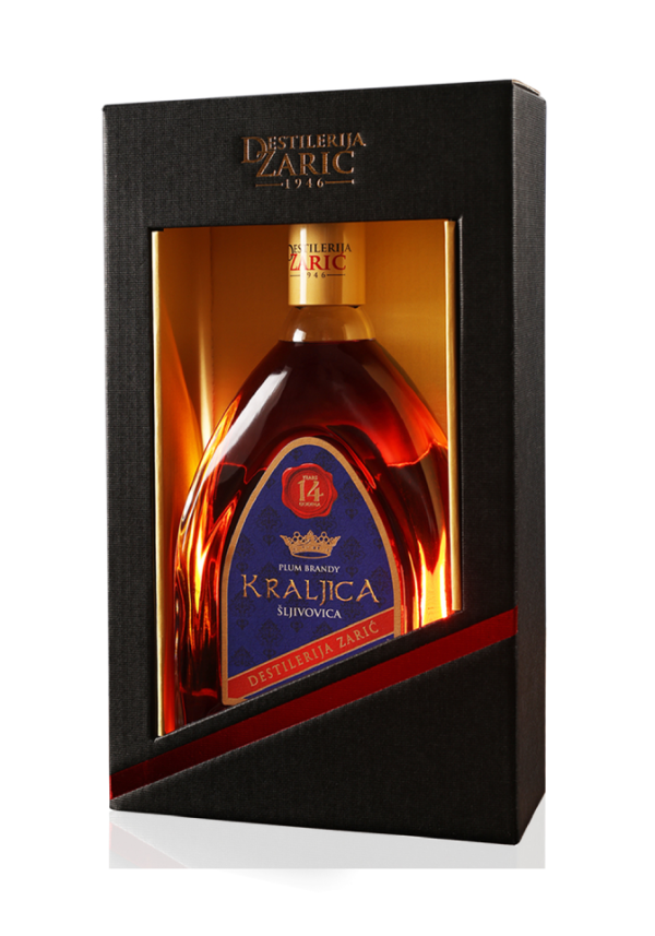 Zarić Kraljica 14 godina šljivovica u poklon kutiji 0.7l