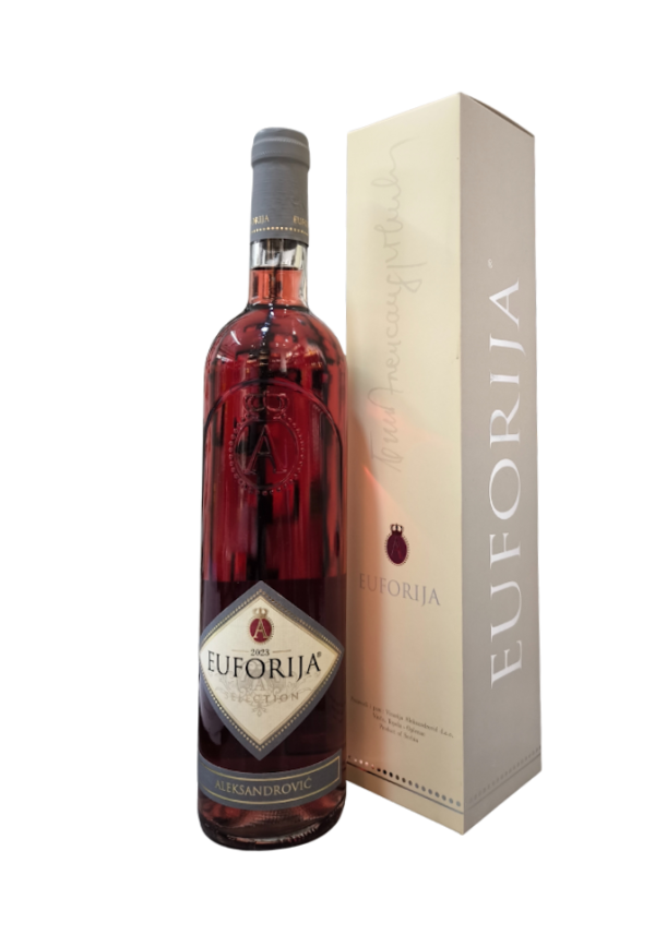 Aleksandrović-Euforija-Poklon-Pakovanje Vino Aleksandrović Euforija u elegantnoj poklon kutiji