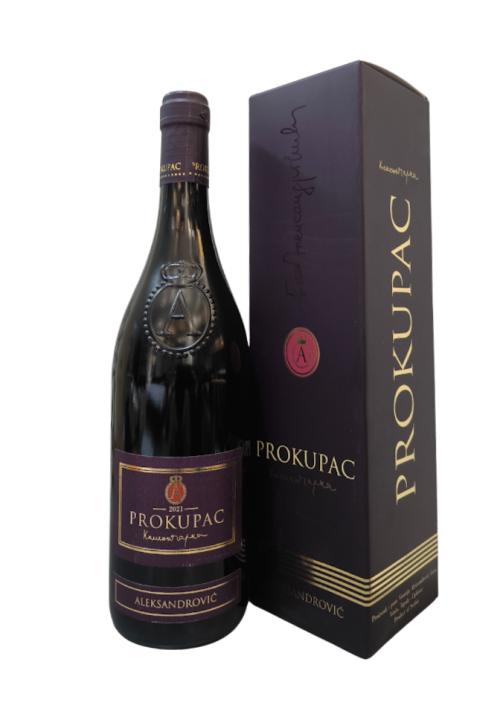 rveno vino Aleksandrović Prokupac 2021 u luksuznoj poklon kutiji