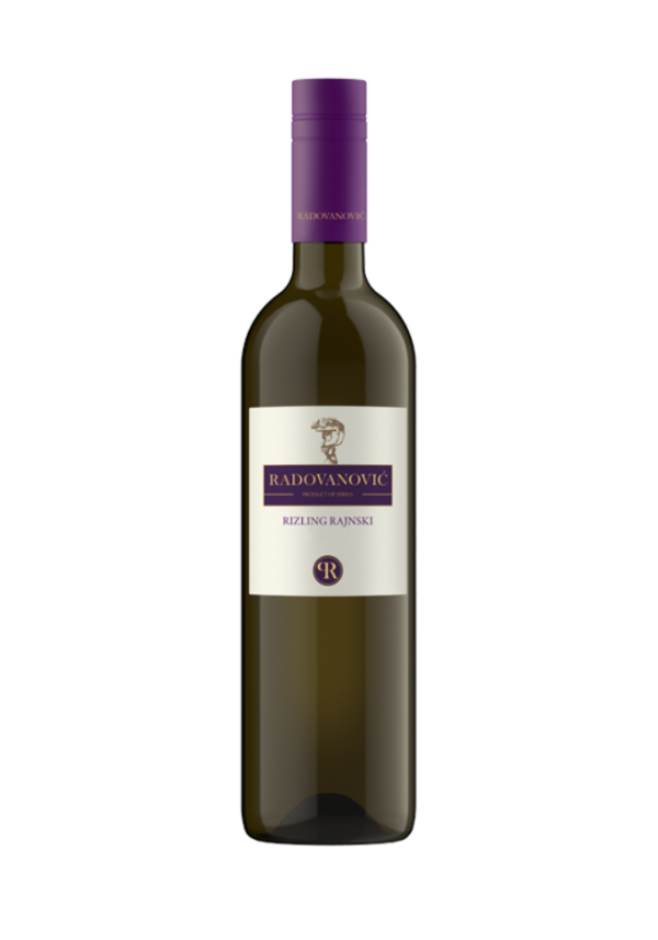 Belo vino Radovanović Rizling Rajnski boca 0.75l sa zelenkastim odsjajem