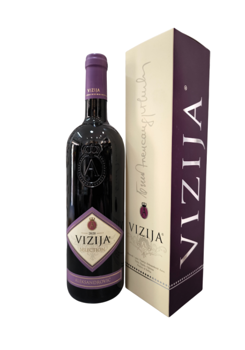 Aleksandrović Vizija Selection 2020 crveno vino poklon kutija