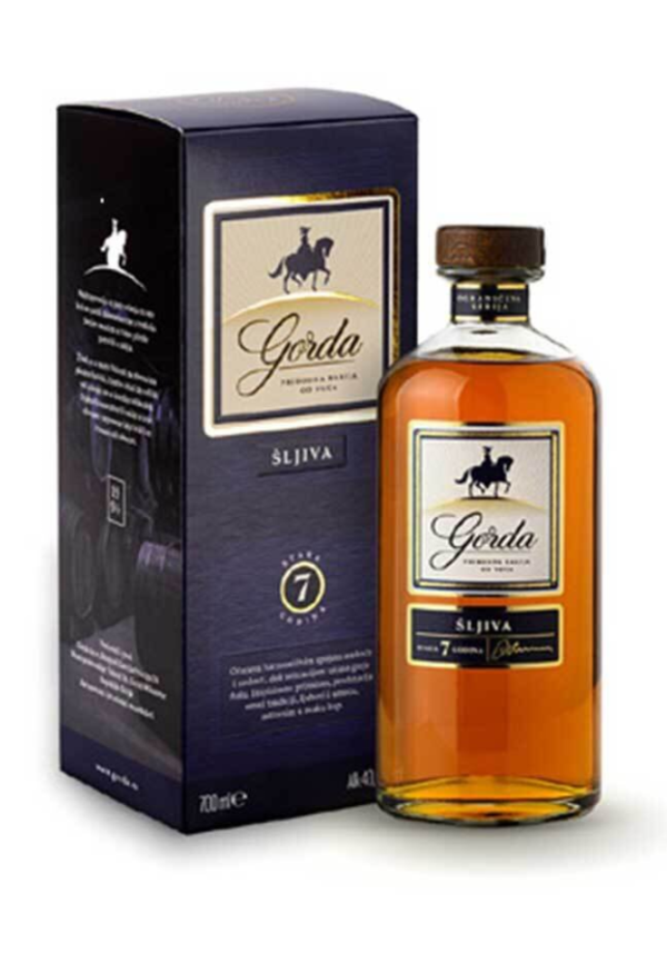 Gorda Šljiva LUX rakija pakovanje.
