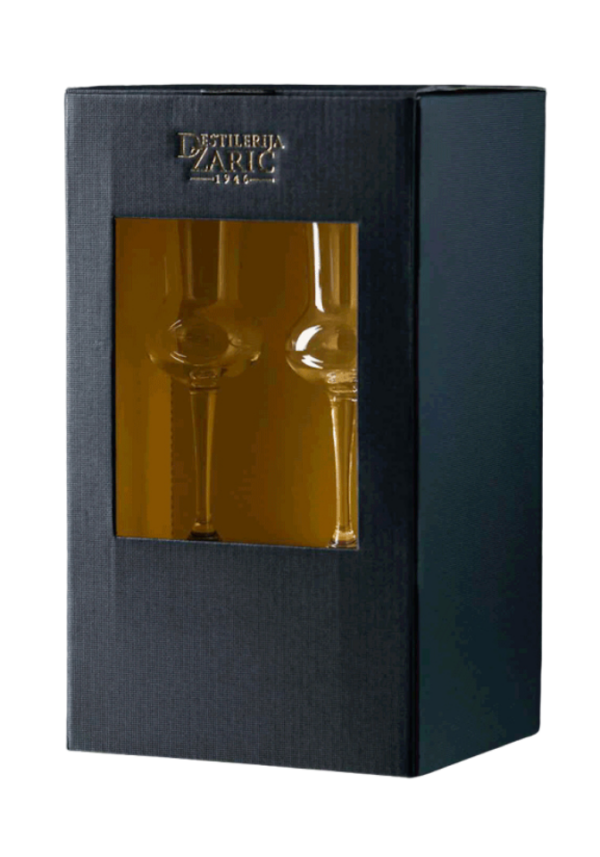 Zarić Kraljica poklon pakovanje sa dve čaše zadnja strana