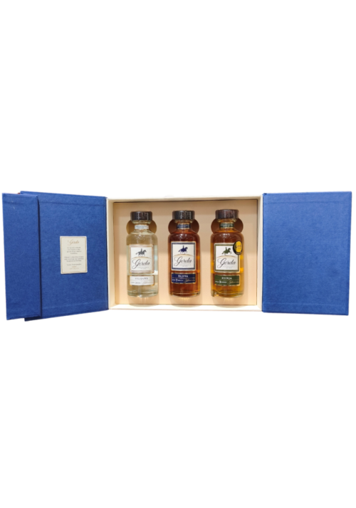Gorda poklon set 3 x 0.2l luksuzni gift box sa tri rakije šljiva dunja viljamovka