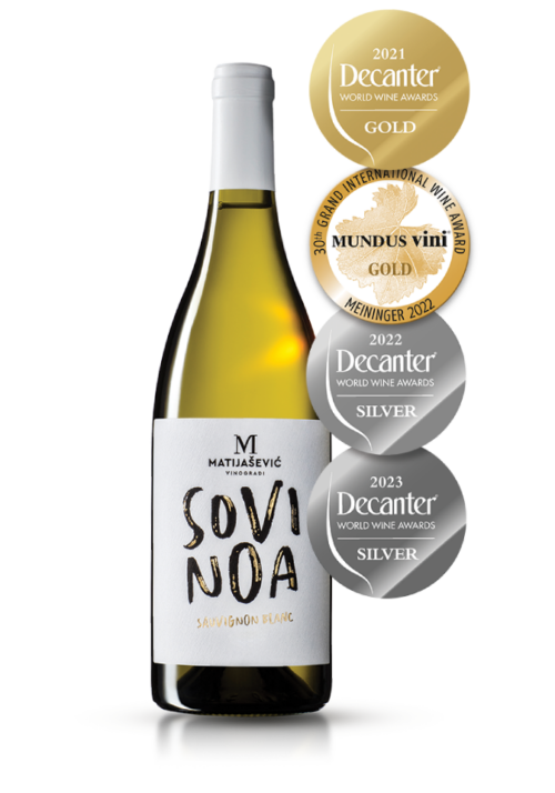 Matijašević SoviNoa belo vino Sauvignon Blanc sa zlatnim medaljama