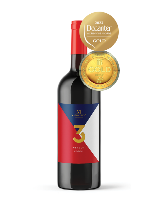matijasevic-tri-doline-merlot-rakije-i-vina Matijašević Tri Doline crveno vino Merlot sa Decanter zlatnom medaljom