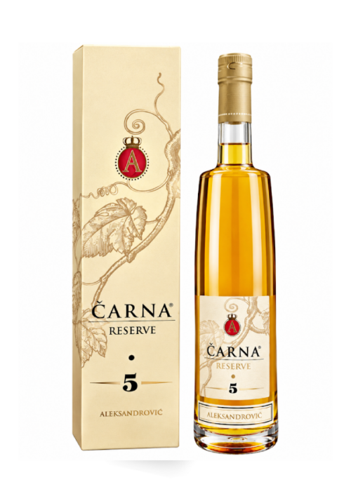 Aleksandrović Čarna Reserve 5 lozova rakija u boci i kutiji