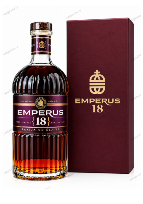 emperus-18-rakija-od-sljive EMPERUS 18 rakija od šljive 0,7 l u bordo poklon-kutiji